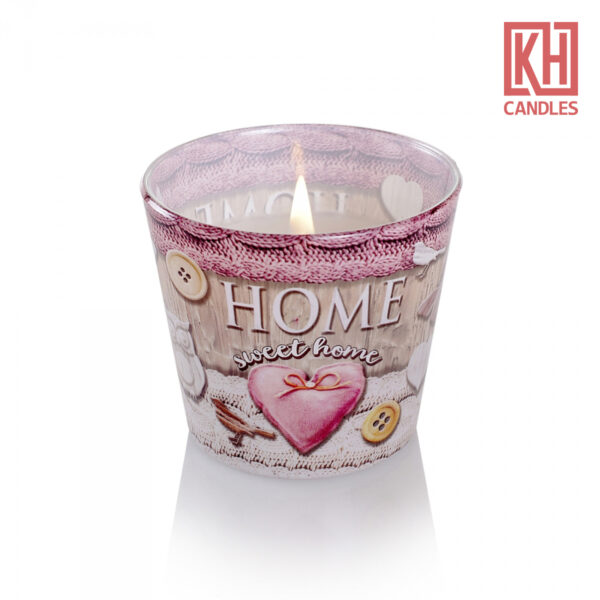 Home Sweet Home Joyful Moments Glass Candle